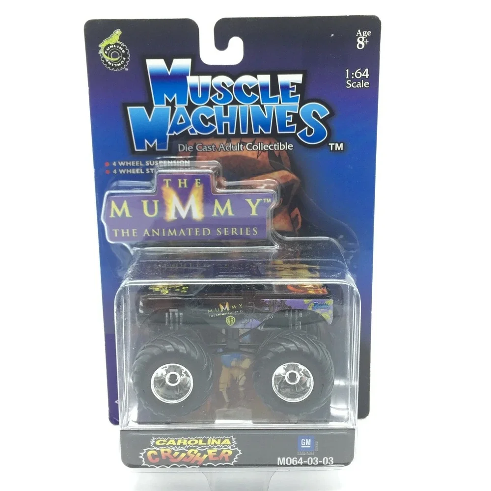 Muscle Machines The Mummy Carolina Crusher Monster Truck Pickup 4x4 Diecast 1/64